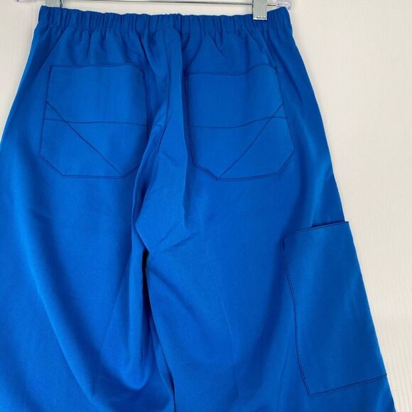 NWT WonderWink Wonderwork 5212 UnisexAdult Drawstring Cargo Scrub Pants Blue XXS - Picture 11 of 16